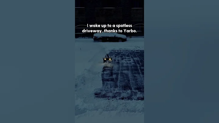 I woke up to a spotless driveway ✨