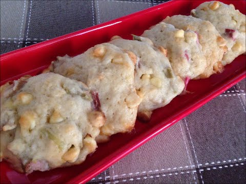 Rhubarb White Chocolate Cookies - Rise Wine & Dine - Episode 169