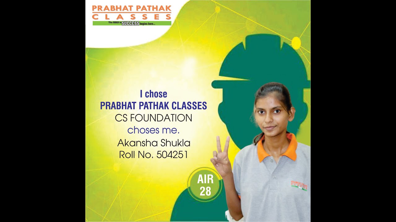 CS FOUNDATION ALL INDIA RANK -28 - YouTube