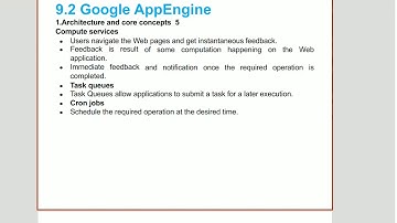 CC- Cloud Computing-BE CSE-IT- Compute Services of Google AppEngine