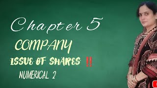 Class 12th Accountancy chapter 5 Company issue of shares ‼️💯