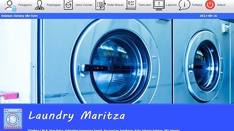 Simulasi Program Skripsi UNINDRA | Silvia Futri Pratiwi | 201843501401 | Aplikasi Pelayanan Laundry