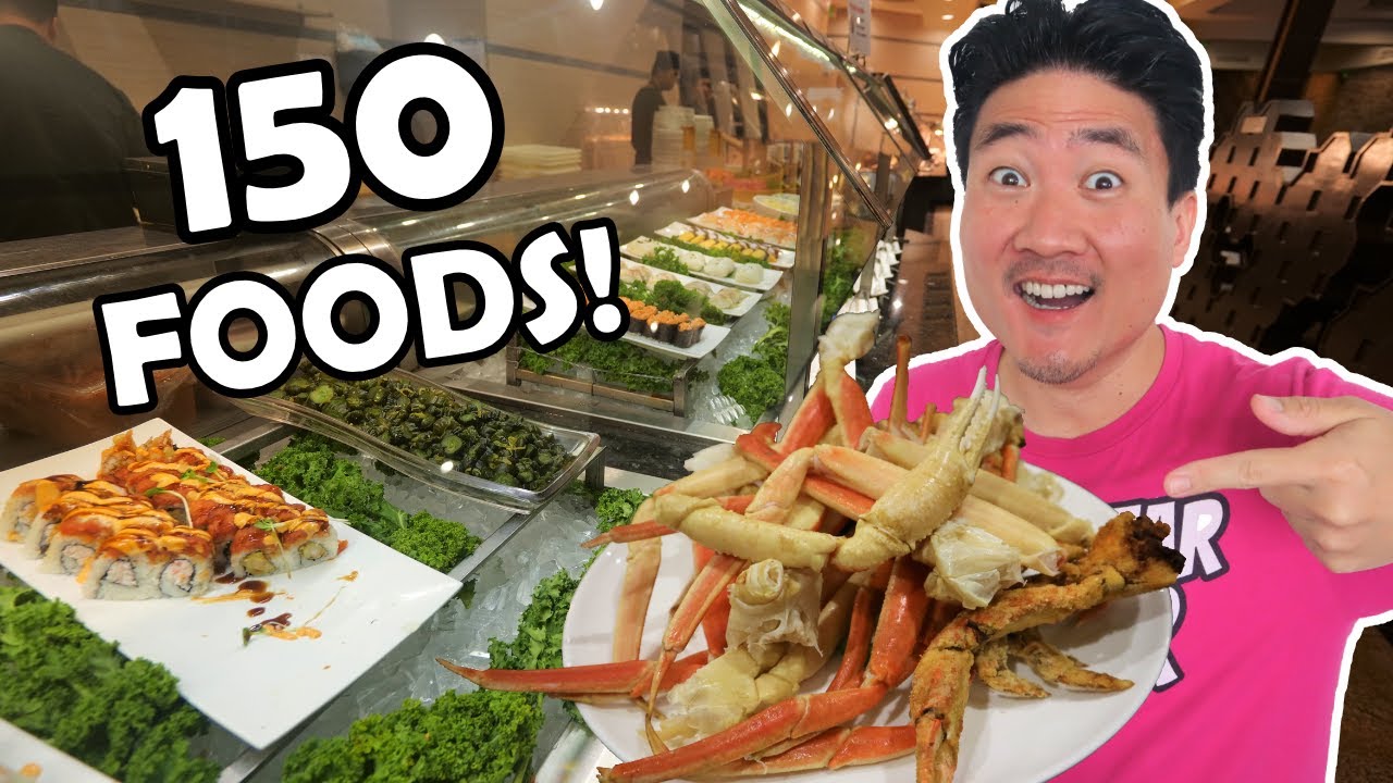 $35.95 All You Can Eat CRABS and SUSHI at VEGAS SEAFOOD BUFFET! - YouTube