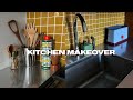 renter friendly Kitchen Makeover | abetweene