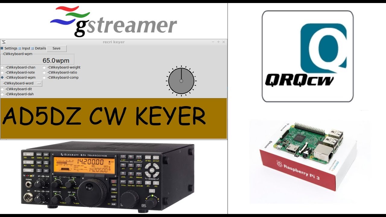 Remote QRQ CW over ip operations using multipurpose Gstreamer Scripts ...