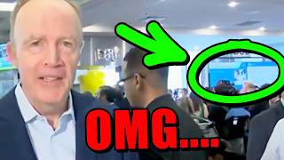 People noticed something INCREDIBLE on the screen behind reporter.