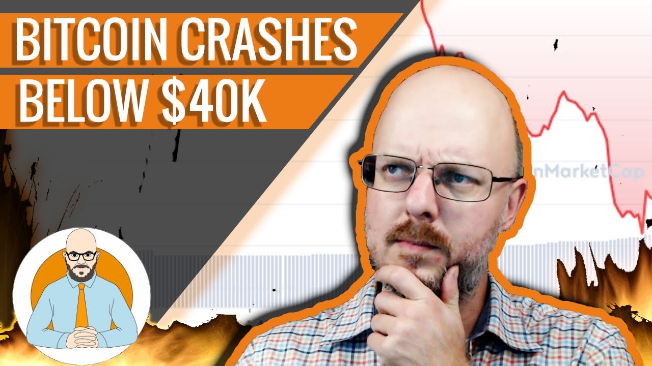 Bitcoin Crashes Below $40K - YouTube