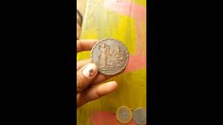 Two anna 1818 India company (tamba coin)ma laxmi with Ganesh god "Arjun Singh Yadav"