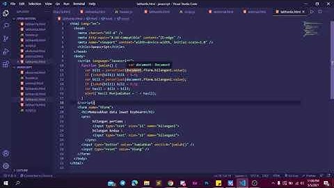 Javascript (1) - Praktikum Pemrograman Web
