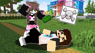 Mikay pick up the POISONOUS BREAD in Minecraft