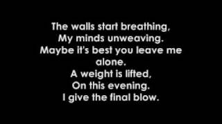 Video thumbnail of "The All-American Rejects - It Ends Tonight Lyrics"