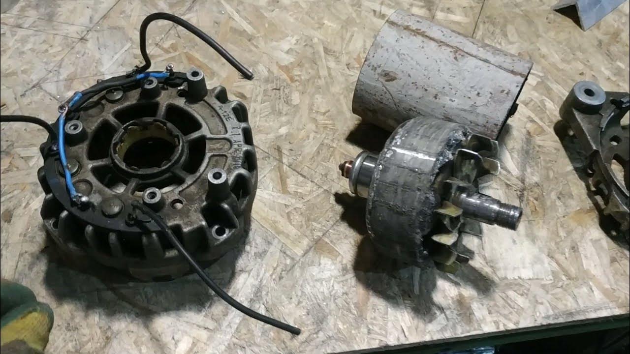 Генератор повышенной мощности на ваз 2110. Кирпич переделка генератора. Переделка генератора постоянного тока в двигатель. Переделка генератора нива. Разница генераторов ваз 2110 и ваз 2114.