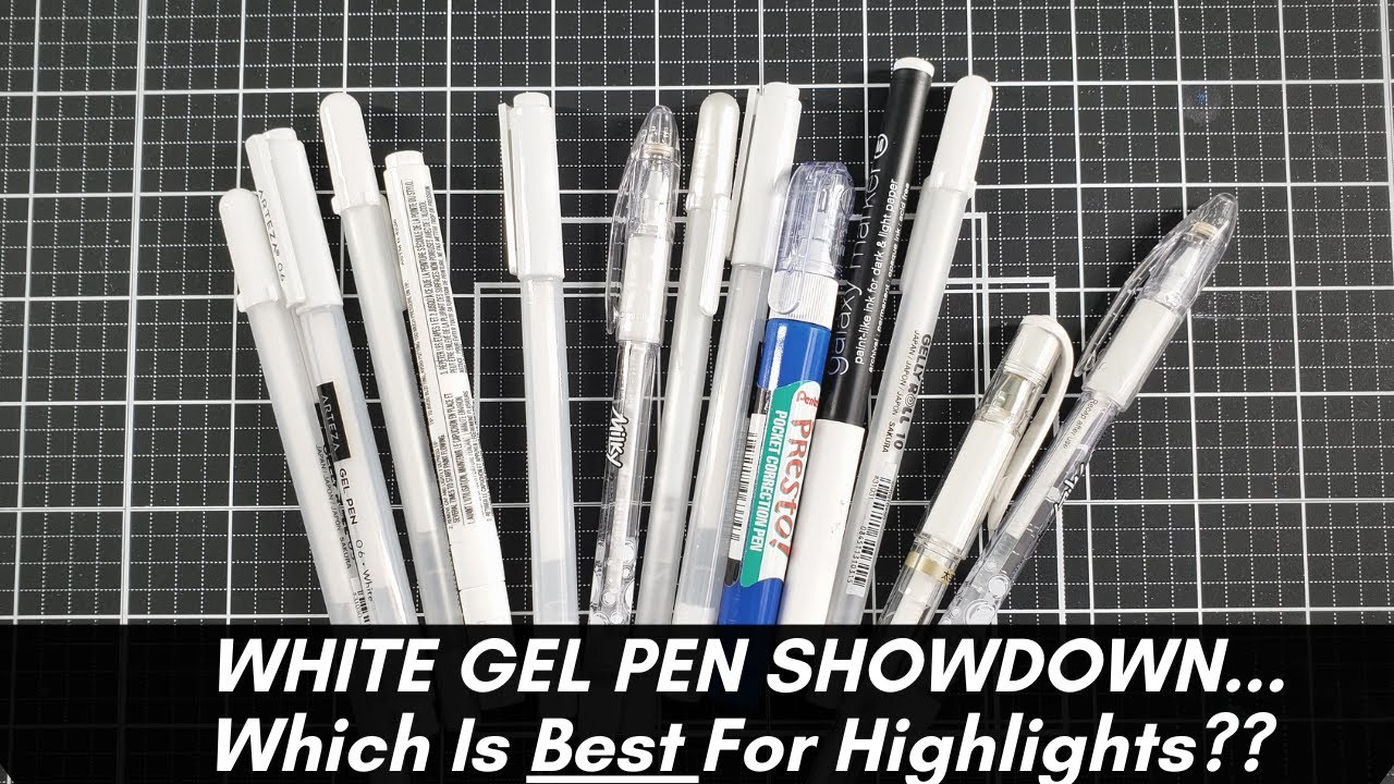 Best White Gel Pen for Highlights Art Projects - 11 Products - YouTube