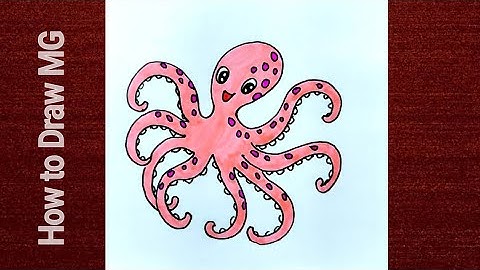 Octopus Drawing | Easy Step by Step Drawing Tutorial for Beginners | Sea Animal Art