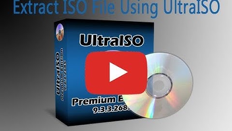 How to extract iso file using UltraISO software