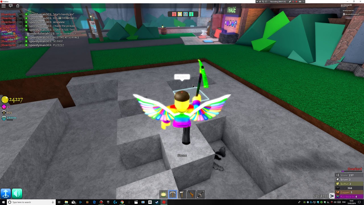 Making The Newtonium Pickaxe In Roblox Azure Mines Youtube