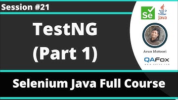 Selenium Java Training - Session 21  - TestNG (Part 1)