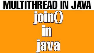 Multi Threading in java how to use join method in example #join() method join method in jav