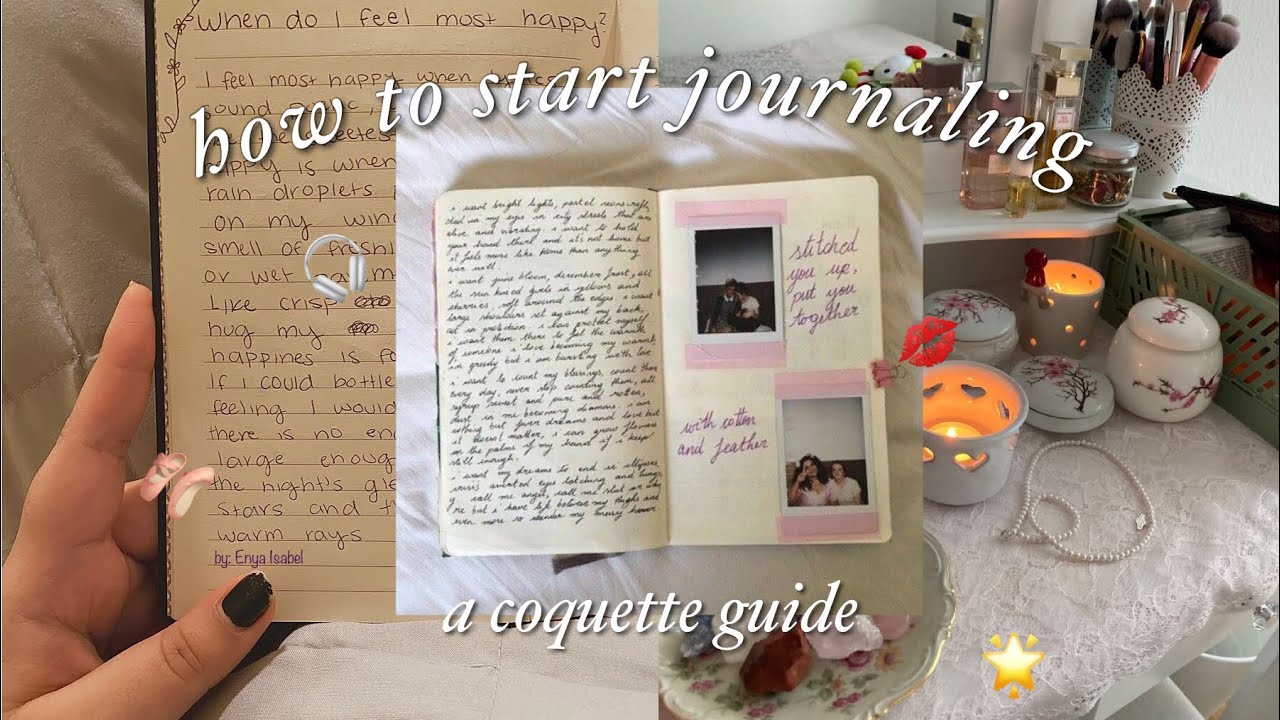 how to start journaling (coquette style) 
