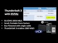 Thunderbolt and Thunerbolt 3 SSDs with NVMe