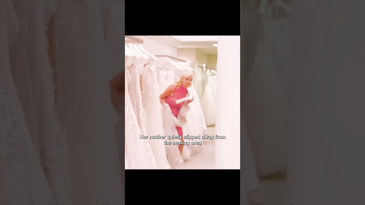 When a Mother Steals the Spotlight at Her Daughter’s Wedding Dress Fitting 😳👰
