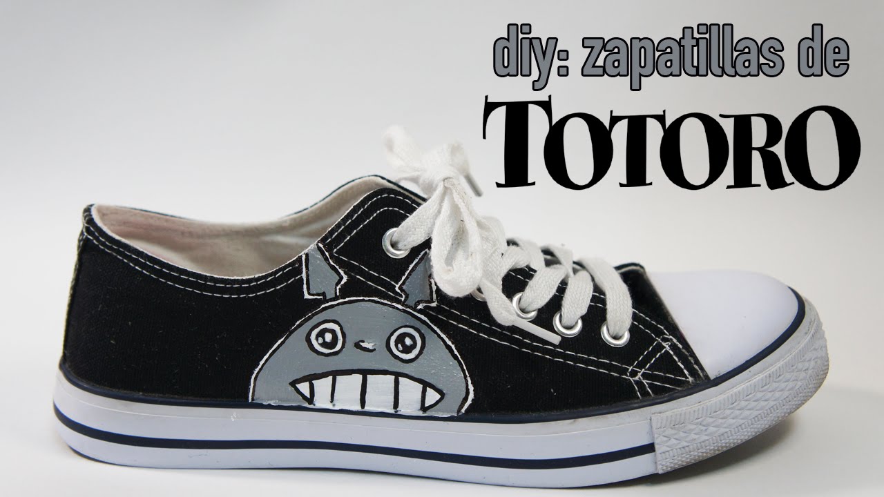 ético salario Tener cuidado Decora tus zapatillas con Totoro | Manualidades