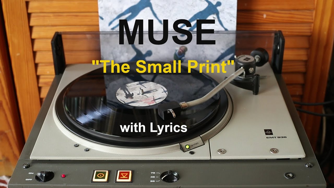 MUSE - The Small Print - Vinyl + Lyrics