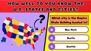 Ultimate US States & Cities General Knowledge Quiz | Can You Answer All 30