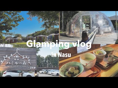 〔vlog〕グランピングで透明テントに泊まってみた⛺️| 栃木 | ハミルの森🌳 | 那須 | BBQ |キャンプ | 貸切風呂 | 那須サファリーパーク | アウトレット | 社会人の休日