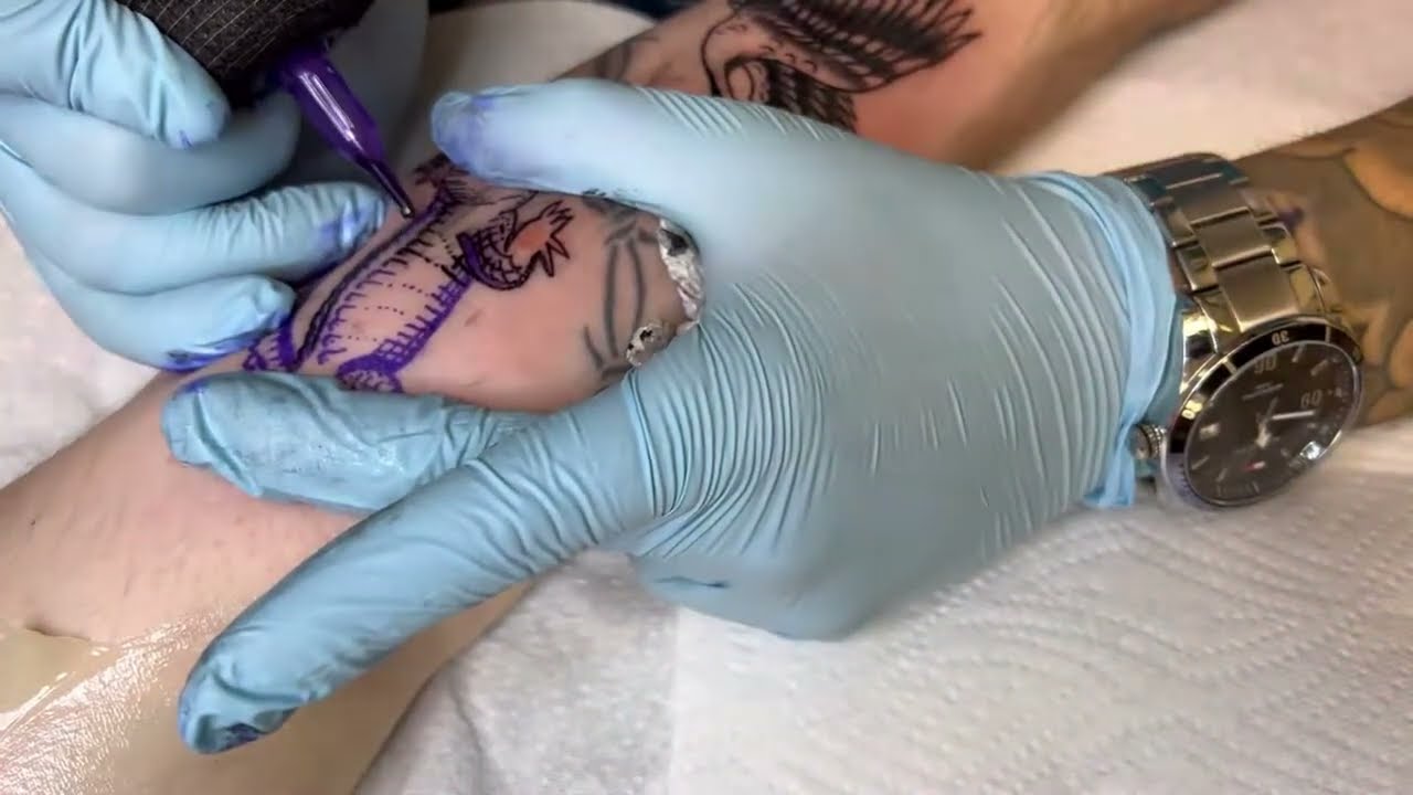 Crocodile Tattoo Time Lapse | Ozzy Tattoo |