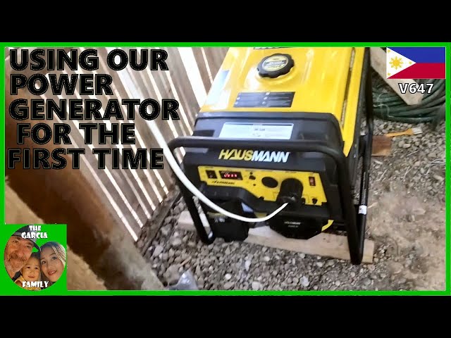 FOREIGNER BUILDING A CHEAP HOUSE IN THE PHILIPPINES - USING OUR POWER GENERATOR FOR THE FIRST TIME class=