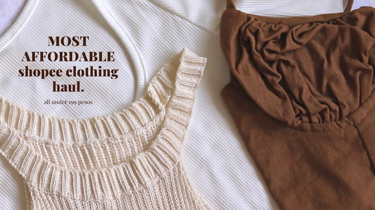 6.6 Sale | MOST AFFORDABLE SHOPEE NEUTRAL CLOTHING HAUL