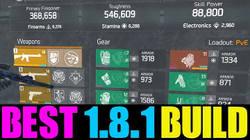 THE DIVISION - THE ULTIMATE 1.8.1 BUILD! BEST DPS, TOUGHNESS & SKILL POWER BUILD