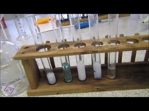 Identifying unknown inorganic solutions by cation and anion tests