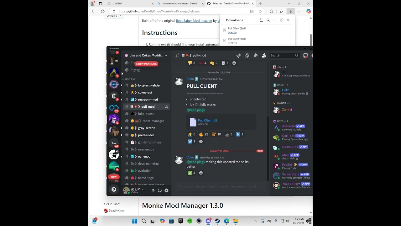 how to get pull mod and go zoom