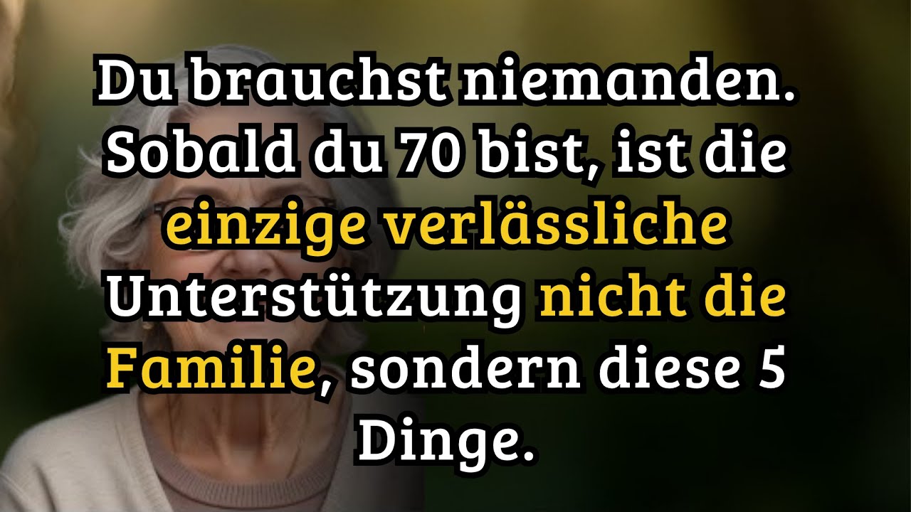 Diese 5 Dinge geben Senioren mehr Glück, Gesundheit und Frieden als die eigene Familie!