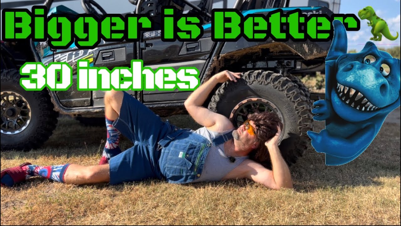 30" Sedona Trail Saw Tires on 2023 Kawasaki Teyrex4s YouTube