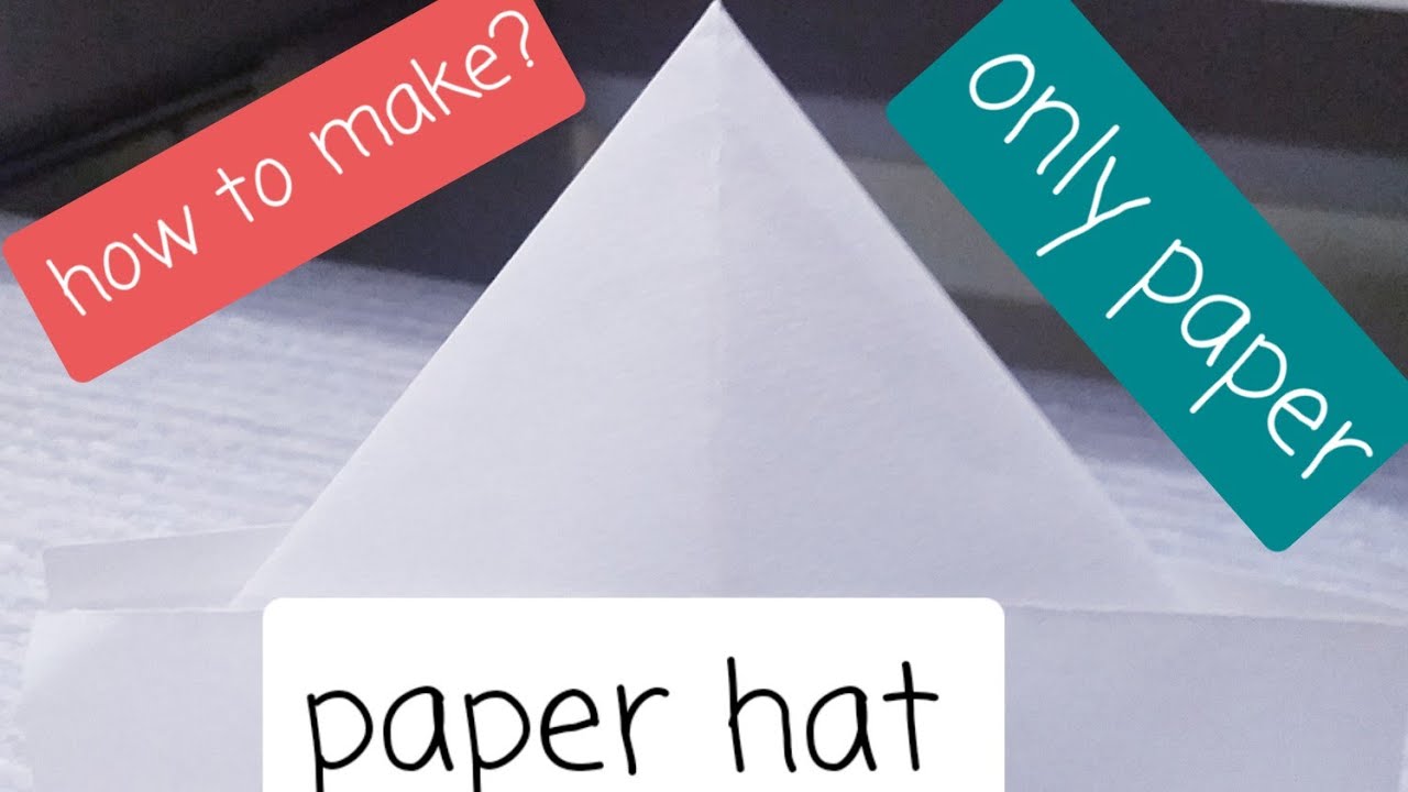 How to make a paper hat? only using paper.(shubhan patil) YouTube