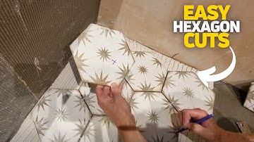 How to EASILY Mark and Cut Hexagon Tiles