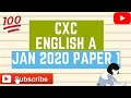 English A 2020 Jan