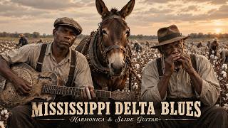Mississippi Delta Blues 1930s 🎵 Raw Cotton Field Blues, Resonator Guitar & Harmonica #3
