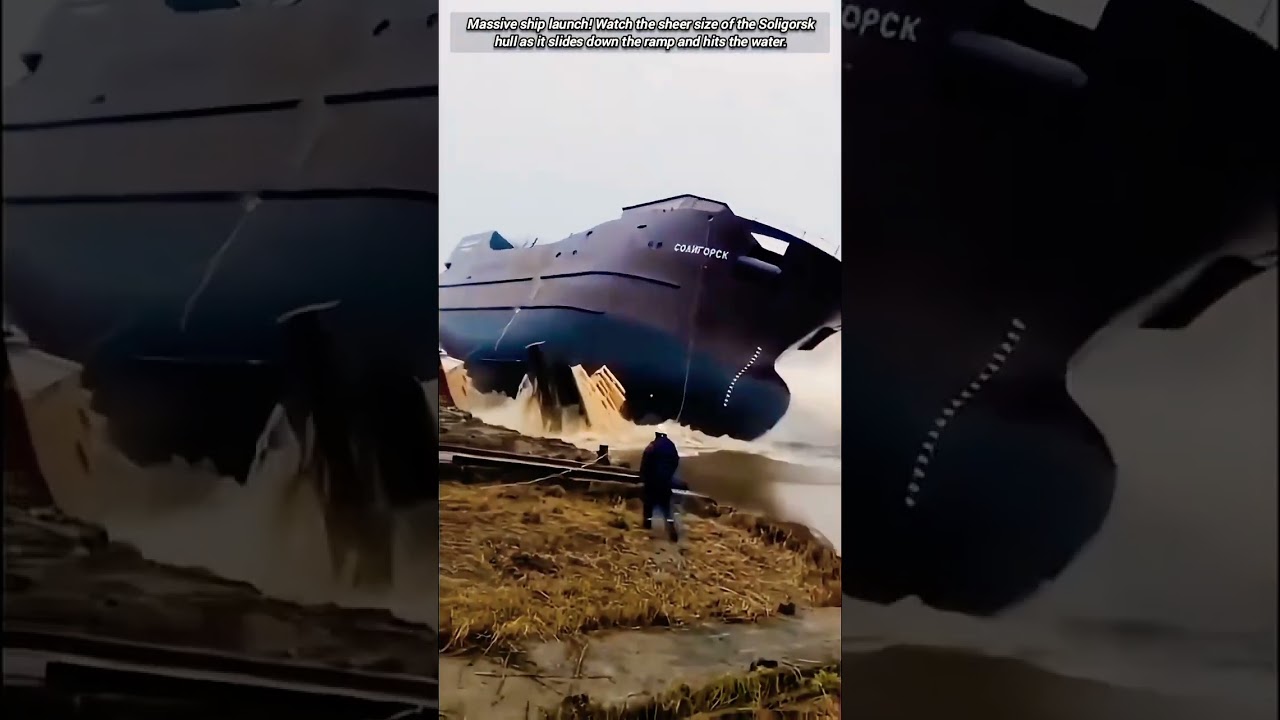 Epic Ship Launch: Watching a Giant Hull Hit Water.