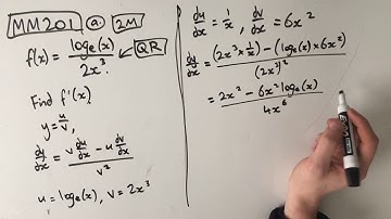 MM201 Maths Methods Fortify Study Guide - "How to apply the quotient rule"