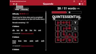 AI Solves Today's Squaredle: 6/17/2026  (ASMR)