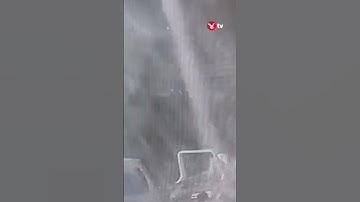 Moment Bayesian yacht engulfed by storm #news #shorts