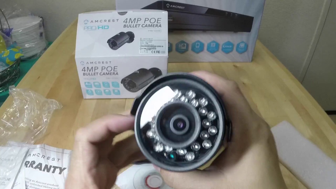 Amcrest IP4M 1025E POE Camera Unboxing - YouTube