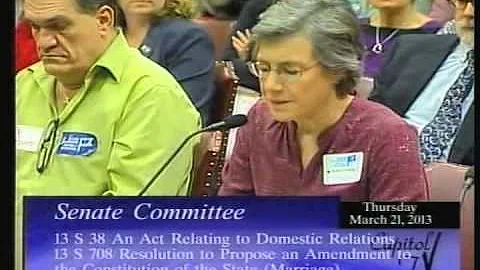 RI State Senate Marriage Equality Hearings March 2...