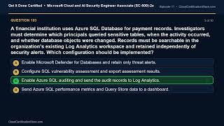 SC-500 | Microsoft Cloud and AI Security Engineer Associate -2e | Exam Q&A | Episode 11 (Q101-110)