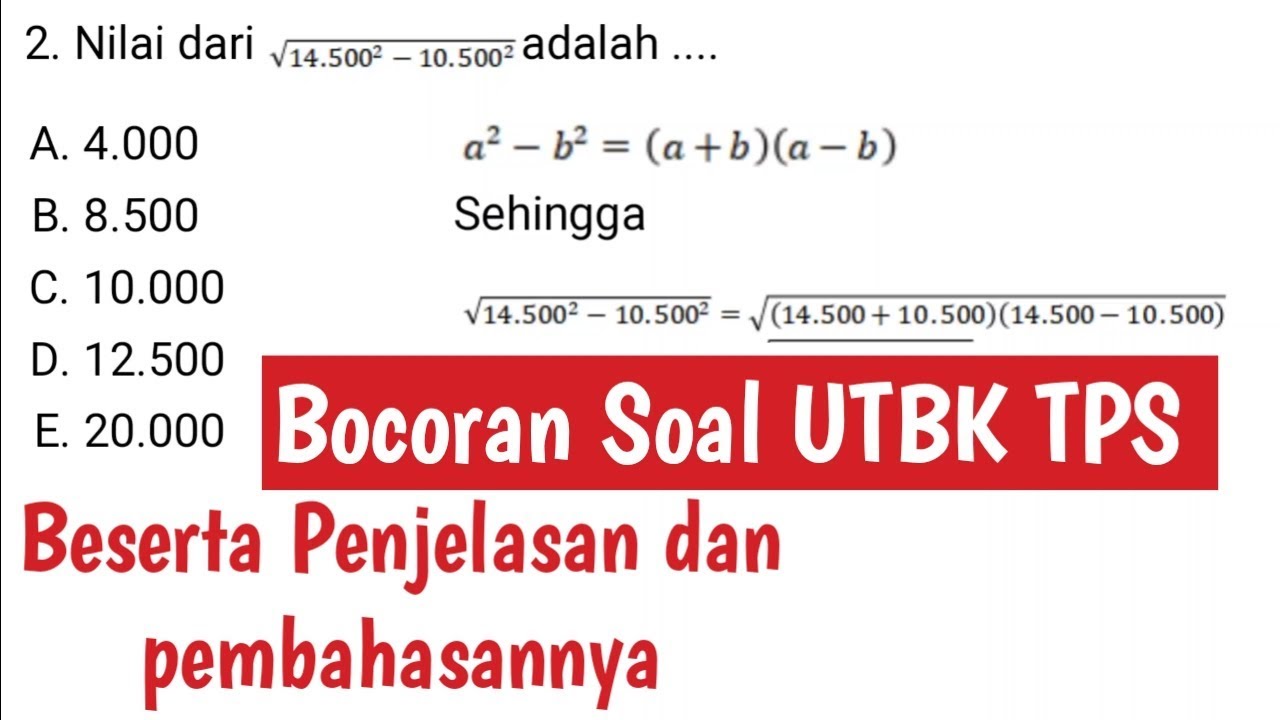 Contoh Soal Utbk Zenius