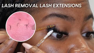 How To Take Off PROFESSIONAL Lash Extensions At Home | Minksbyv